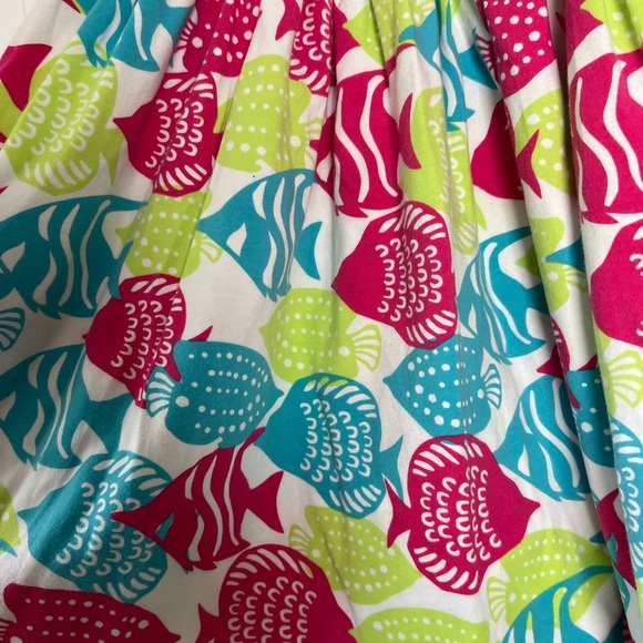 Eleanor Rose Fish Print Dress Multicolor Aquatic Sundress Summer 8-10 Girls - Picture 4 of 6